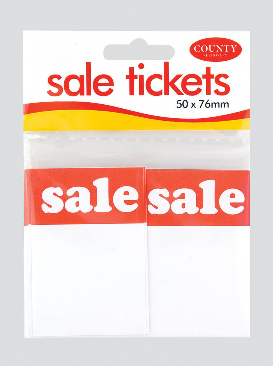 Sale Tickets 50 x 76mm