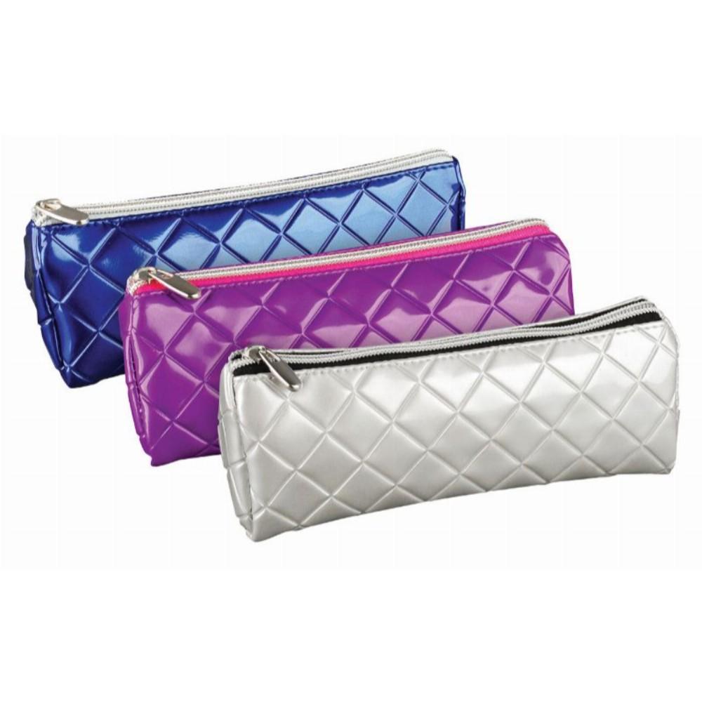 Quilted PVC Pencil Cases